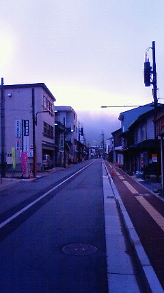 和田山の駅前通り